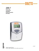 Caleffi solar iSolar 3 User Manual preview