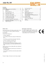 Предварительный просмотр 2 страницы Caleffi solar iSolar Plus 24V Manual