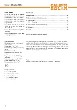 Предварительный просмотр 2 страницы Caleffi solar isolar Smart Display SD3 Mounting Connection