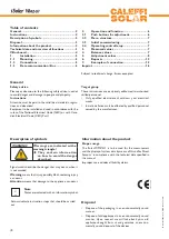 Предварительный просмотр 2 страницы Caleffi solar iSolar Wmz-G1 Manual