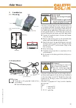 Предварительный просмотр 5 страницы Caleffi solar iSolar Wmz-G1 Manual