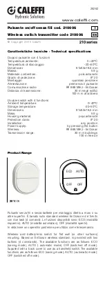 Preview for 1 page of CALEFFI 210 Series Manual