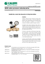 Предварительный просмотр 1 страницы CALEFFI 535H Series Installation, Commissioning And Servicing Instructions