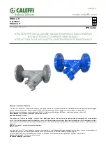 Preview for 1 page of CALEFFI 579 Series Installation And Commissioning Manual