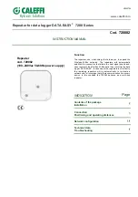 Preview for 1 page of CALEFFI 720082 Instruction Manual