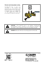 Preview for 4 page of CALEFFI FlowCal 121 Series Quick Start Manual