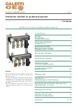 Preview for 1 page of CALEFFI GEO 110 Series Installation And Commissioning Manual