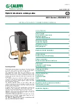 CALEFFI LEGIOMIX 6000 series Installation And Commissioning Manual preview