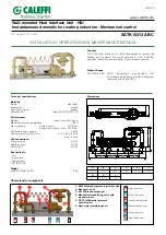 CALEFFI SATK15313 ABC Installation, Operation And Maintenance Manual предпросмотр