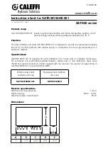 CALEFFI SATK50 Series Quick Start Manual preview