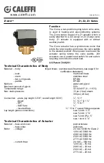 Предварительный просмотр 1 страницы CALEFFI Z-one Z1 Series Manual