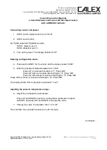 Calex PC LT-0 Series Connecting And Configuring preview