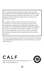 Preview for 17 page of CALF C12 User Manual