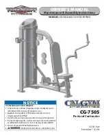 CalGym CG-7505 Owner'S Manual preview