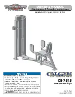 CalGym CG-7515 Owner'S Manual preview