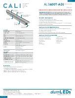 CALI ALS-SP Installation Manual preview