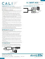 Предварительный просмотр 3 страницы CALI ALS-SP Installation Manual