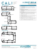 Предварительный просмотр 2 страницы CALI ALS500T-DBR-MI Installation Instructions Manual