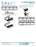 Предварительный просмотр 8 страницы CALI ALS500T-DBR-MI Installation Instructions Manual