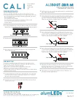 Preview for 10 page of CALI ALS500T-DBR-MI Installation Instructions Manual