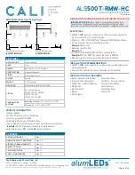 CALI alumLEDs ALS500T-RMW-HC Installation Instructions Manual preview