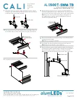 Preview for 8 page of CALI alumLEDs ALS500T-SWM-TB Installation Instructions Manual