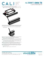 Предварительный просмотр 9 страницы CALI alumLEDs ALS500T-SWM-TB Installation Instructions Manual