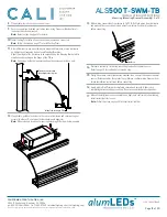 Preview for 12 page of CALI alumLEDs ALS500T-SWM-TB Installation Instructions Manual