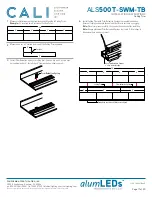 Preview for 17 page of CALI alumLEDs ALS500T-SWM-TB Installation Instructions Manual