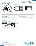 Preview for 11 page of CALI alumLEDs ALS600T-AD-AA-SM Series Installation Manual