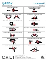 Preview for 3 page of CALI LipLED LLED8700 Installation Instructions Manual