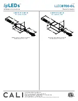 Preview for 5 page of CALI LipLED LLED8700 Installation Instructions Manual