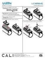 Предварительный просмотр 9 страницы CALI LipLeds LLED8700-OL Installation Instructions Manual