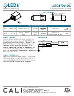 Предварительный просмотр 11 страницы CALI LipLeds LLED8700-OL Installation Instructions Manual