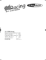 Caliber CA1252B Racing Manual preview