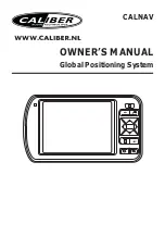 Preview for 1 page of Caliber CALNAV Owner'S Manual