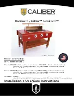 Preview for 1 page of Caliber CRG60R-L Installation Use & Care Instructions