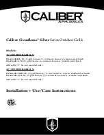 Caliber Crossflame Silver Series Installation Use & Care Instructions предпросмотр