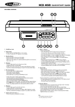 Предварительный просмотр 3 страницы Caliber HCD402I Quick Start Manual