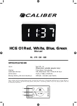 Caliber HCG 01 Red Manual preview