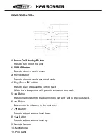 Предварительный просмотр 6 страницы Caliber HFG 509BTN Manual