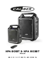 Caliber HPA 801BT Manual предпросмотр