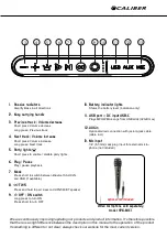 Предварительный просмотр 3 страницы Caliber HPG 540BT Manual