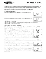 Preview for 9 page of Caliber HPG406D Manual