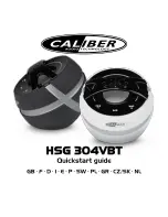 Caliber HSG 304VBT Quick Start Manual предпросмотр