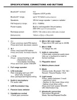 Предварительный просмотр 4 страницы Caliber HSG 314BT Manual