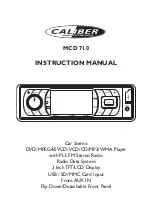 Caliber MCD 710 Instruction Manual preview