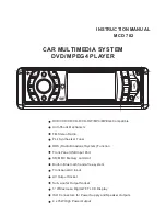 Preview for 1 page of Caliber MCD 782 Instruction Manual