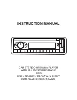 Caliber MCD065 Instruction Manual preview