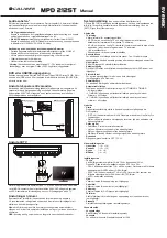 Preview for 15 page of Caliber MPD 2125 Manual